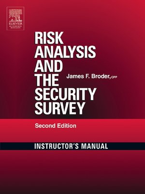 cover image of Risk Analysis and the Security Survey Instructor's Manual